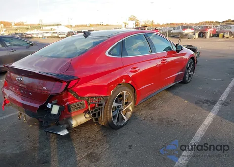2023 Hyundai Sonata Sel Plus z USA, uszkodzony, nr VIN KMHL44J27PA327486